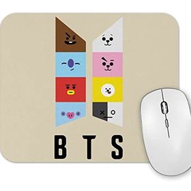Baskı Dükkanı Bts BT21 Karakterleri Mouse Pad