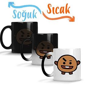 Baskı Dükkanı Bts BT21 Shooky Sihirli Porselen Kupa