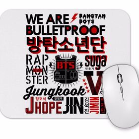 Baskı Dükkanı Bts Collage Mouse Pad