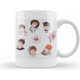 Baskı Dükkanı Bts Grubu Porselen Kupa