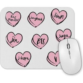 Baskı Dükkanı Bts Hearts Mouse Pad