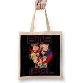 Baskı Dükkanı Bts Idol Bangtan Boys Kpop Bez Çanta