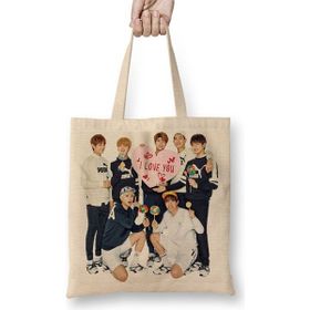 Baskı Dükkanı Bts Jin I Love You Bez Çanta