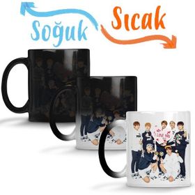Baskı Dükkanı Bts Jin Sihirli Porselen Kupa