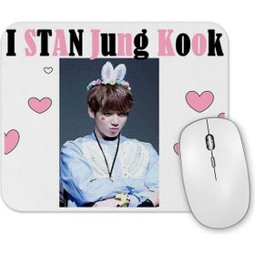 Baskı Dükkanı Bts Jung Kook Baseball Sleeve Mouse Pad