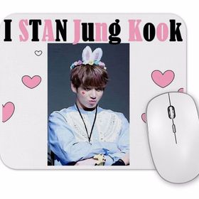 Baskı Dükkanı Bts Jung Kook Baseball Sleeve Mouse Pad