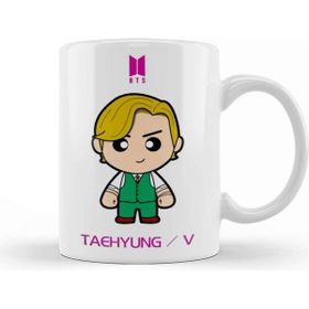 Baskı Dükkanı Bts Kim Taehyung Porselen Kupa