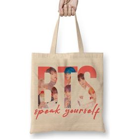Baskı Dükkanı Bts Love Yourself Speak Yourself Map Of The Soul Bez Çanta