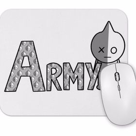 Baskı Dükkanı Bts Meets BT21 Army Mouse Pad
