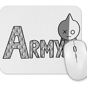 Baskı Dükkanı Bts Meets BT21 Army Mouse Pad