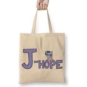 Baskı Dükkanı Bts Meets BT21 J Hope Bez Çanta