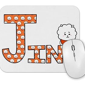 Baskı Dükkanı Bts Meets BT21 Jin Mouse Pad