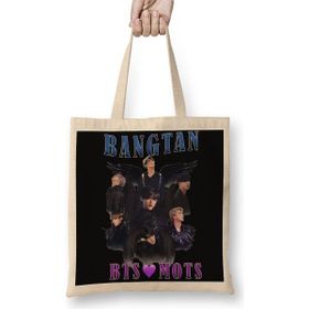 Baskı Dükkanı Bts Mots Bangtan Bez Çanta