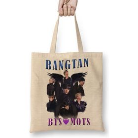 Baskı Dükkanı Bts Mots Bangtan Bez Çanta