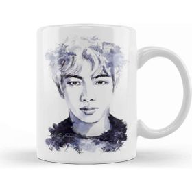 Baskı Dükkanı Bts Seokjin Bts Paint Blot 01 Kupa