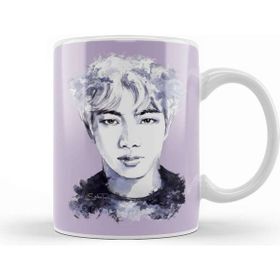 Baskı Dükkanı Bts Seokjin Bts Paint Blot Kupa