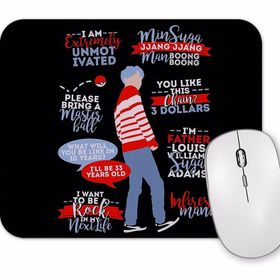 Baskı Dükkanı Bts Suga Quotes Mouse Pad