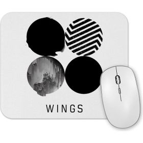 Baskı Dükkanı Bts Wings Mouse Pad