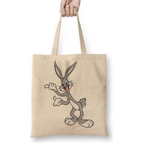 Baskı Dükkanı Bugs Bunny Tavşan Çizgi Film Bez Kadın Günlük Çanta