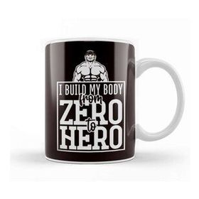Baskı Dükkanı Build My Body From Zero To Hero Bodybuilding Workout Gym Kupa