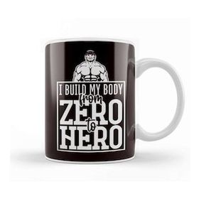 Baskı Dükkanı Build My Body From Zero To Hero Bodybuilding Workout Gym Kupa