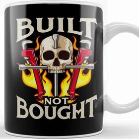 Baskı Dükkanı Built Not Bought Car Motorcycle Mechanic Junkie Kupa