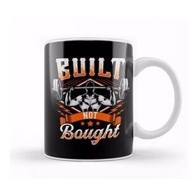 Baskı Dükkanı Built Not Bought Weightlifting Barbell Gym Workout Kupa