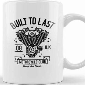 Baskı Dükkanı Built to Last Motorcycle Club Kupa