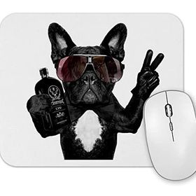 Baskı Dükkanı Bulldog Hangover Pug Köpek Mouse Pad