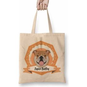 Baskı Dükkanı Bulldogue Coleçao Raças Pug Köpek Bez Çanta