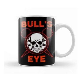 Baskı Dükkanı Bullseye Dartboard Skull Darts Player Dart Team Throwing Kupa