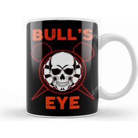 Baskı Dükkanı Bullseye Dartboard Skull Darts Player Dart Team Throwing Kupa