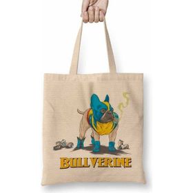 Baskı Dükkanı Bullverine Pug Köpek Bez Çanta