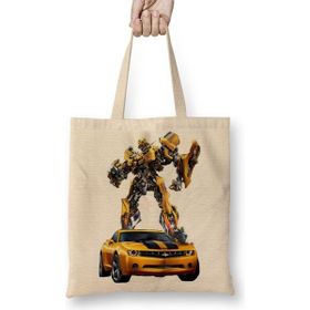 Baskı Dükkanı Bumblebee Transformes Bez Çanta
