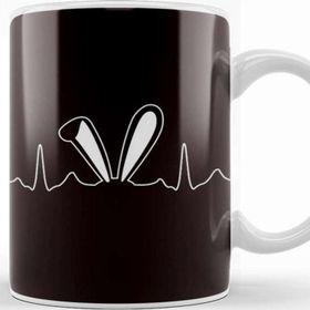 Baskı Dükkanı Bunny Pulse Rate Egg Hunt Festival Holiday Gift Kupa