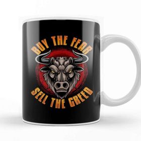 Baskı Dükkanı Buy The Fear Sell The Greed Kupa