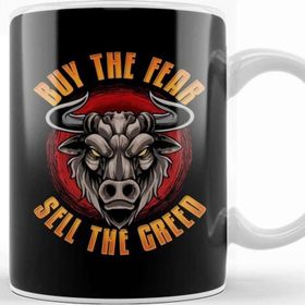 Baskı Dükkanı Buy The Fear Sell The Greed Kupa
