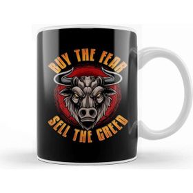 Baskı Dükkanı Buy The Fear Sell The Greed Trading &amp; Investing Kupa