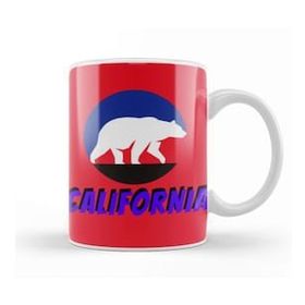 Baskı Dükkanı California Bear Flag Kupa