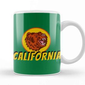 Baskı Dükkanı California Bear Vintage Retro Style Art Kupa