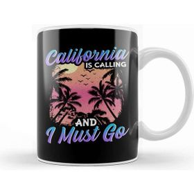 Baskı Dükkanı California is Calling and I Must Go Silhouette Kupa