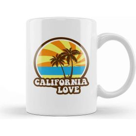 Baskı Dükkanı California Love Retro Palm Trees Kupa