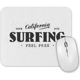 Baskı Dükkanı California Surfing Feel Free Kupa Bardak Porselen
