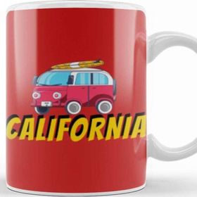 Baskı Dükkanı California Travel Gift Kupa