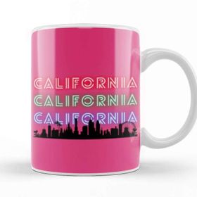 Baskı Dükkanı California Vintage Retro Gıft Kupa