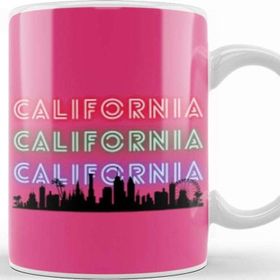 Baskı Dükkanı California Vintage Retro Gıft Kupa