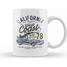 Baskı Dükkanı California West Coast Surfing Kupa