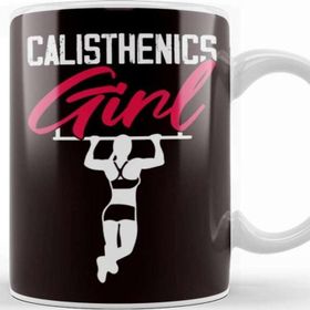 Baskı Dükkanı Calisthenics Girl Street Workout Fitness Gym Training Sports Kupa