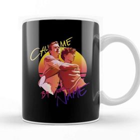 Baskı Dükkanı Call Me By Your Name Retro Sunset Kupa