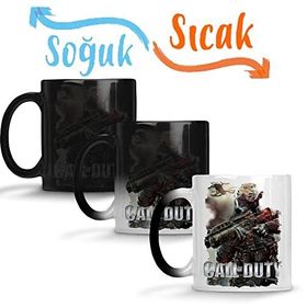 Baskı Dükkanı Call of Duty 2ık Sihirli Porselen Kupa